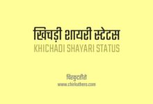 Khichadi Shayari Status in Hindi