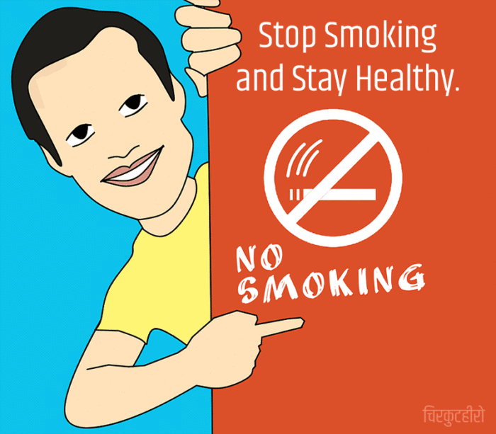 No Smoking Poster in English