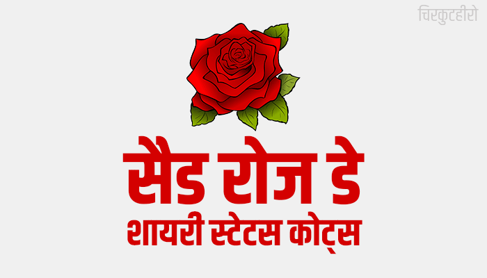Sad Rose Day Shayari Status Quotes in Hindi