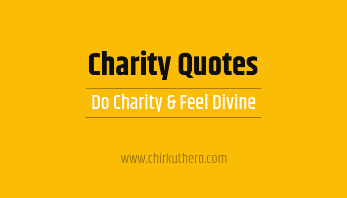 Charity Quotes